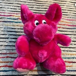 Vintage 90s Kodak Kolorkins "Rewind" Pink 10" Plush Stuffed Animal